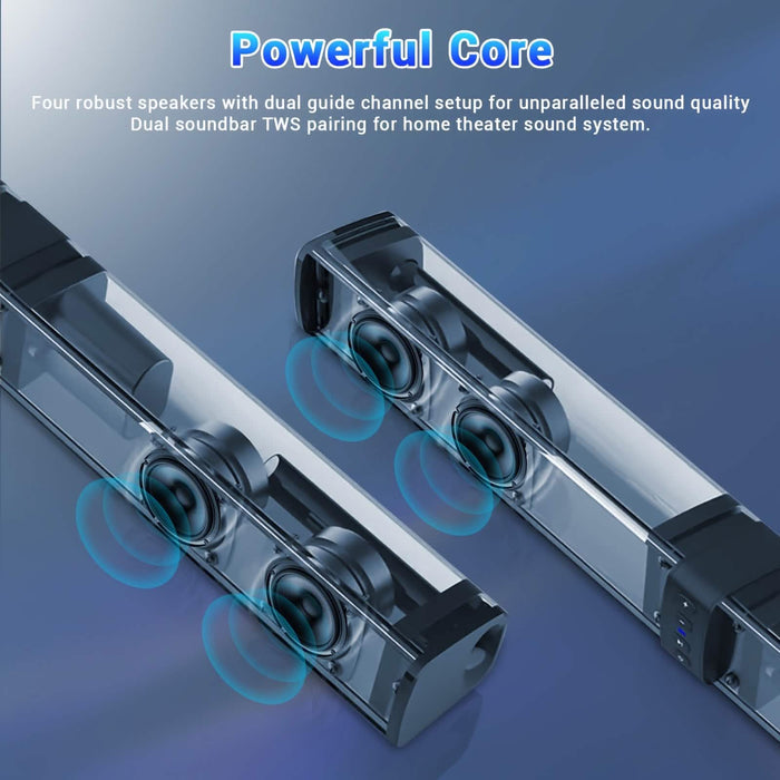 Wireless Soundbar for TV – 2-in-1 Detachable Bluetooth Speaker DailySale