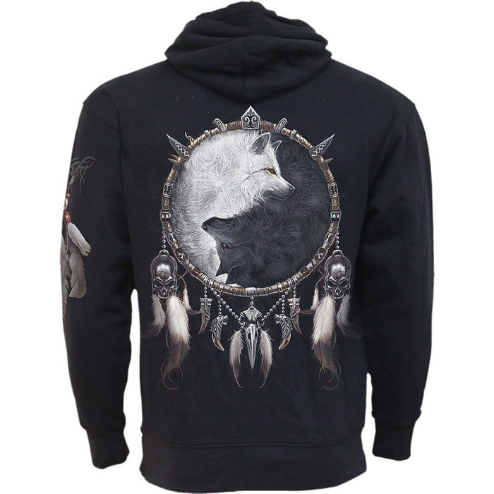 WOLF CHI - Side Pocket Hoody Black Spiral USA