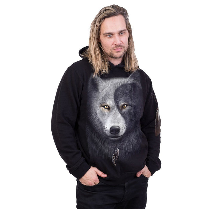 WOLF CHI - Side Pocket Hoody Black Spiral USA