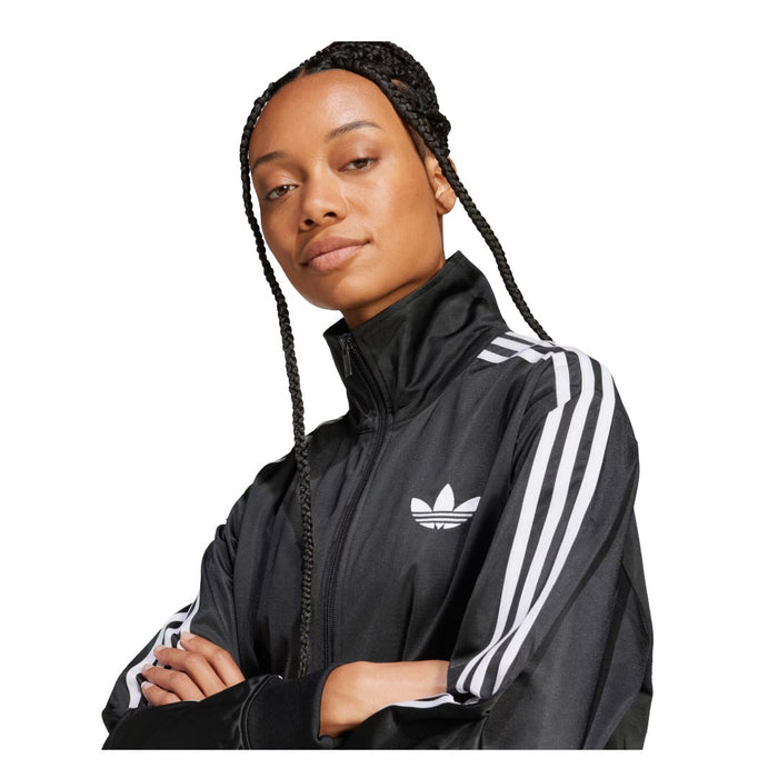 adidas Women's FIREBIRD Track Top - Black runnwalk