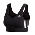 adidas Women's Must Haves 3-Stripes Bra Top - Black White runnwalk