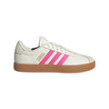 adidas Women's VL Court 3.0 Shoes - Core White / Pulse Magenta / Gold Metallic runnwalk