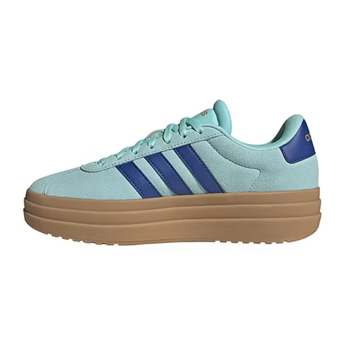 adidas Women's VL Court Bold (Flash Aqua / Team Royal Blue / Gold Metallic) runnwalk