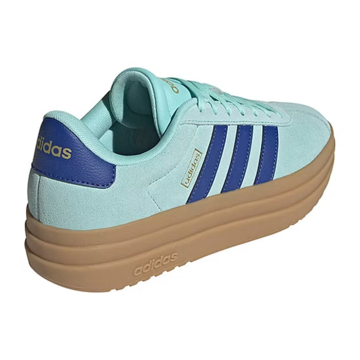 adidas Women's VL Court Bold (Flash Aqua / Team Royal Blue / Gold Metallic) runnwalk