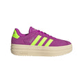 adidas Women's VL Court Bold (Flash Pink / Lucid Lemon / Silver Metallic) runnwalk