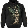 WOODLAND QUEEN - Hoody Black Spiral USA