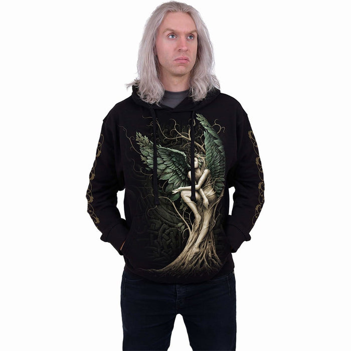 WOODLAND QUEEN - Hoody Black Spiral USA