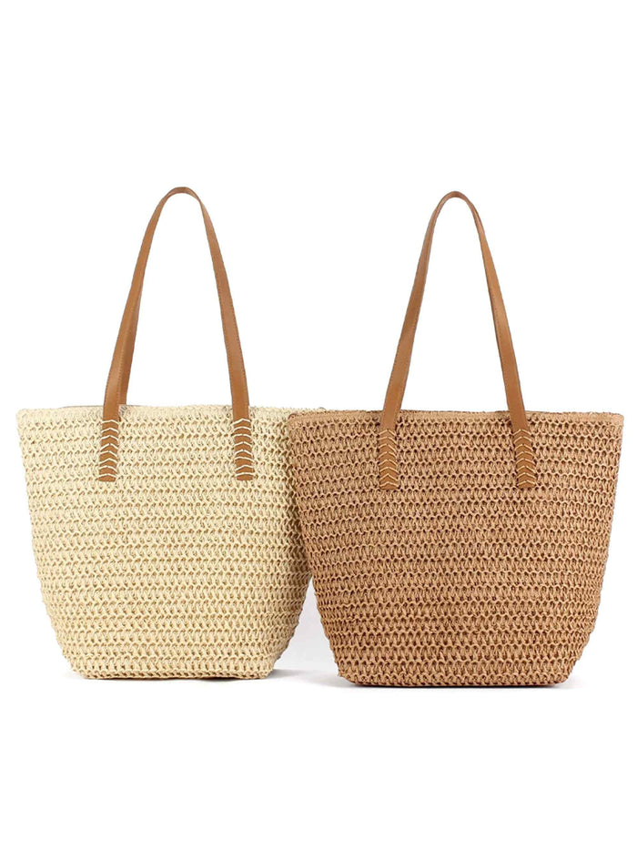 Woven Tapered Tote Bag LINTICO