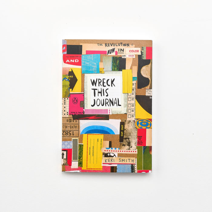 Cover of Wreck This Journal: Now in Colour by Keri Smith – a playful, interactive journal, shown on a white background.