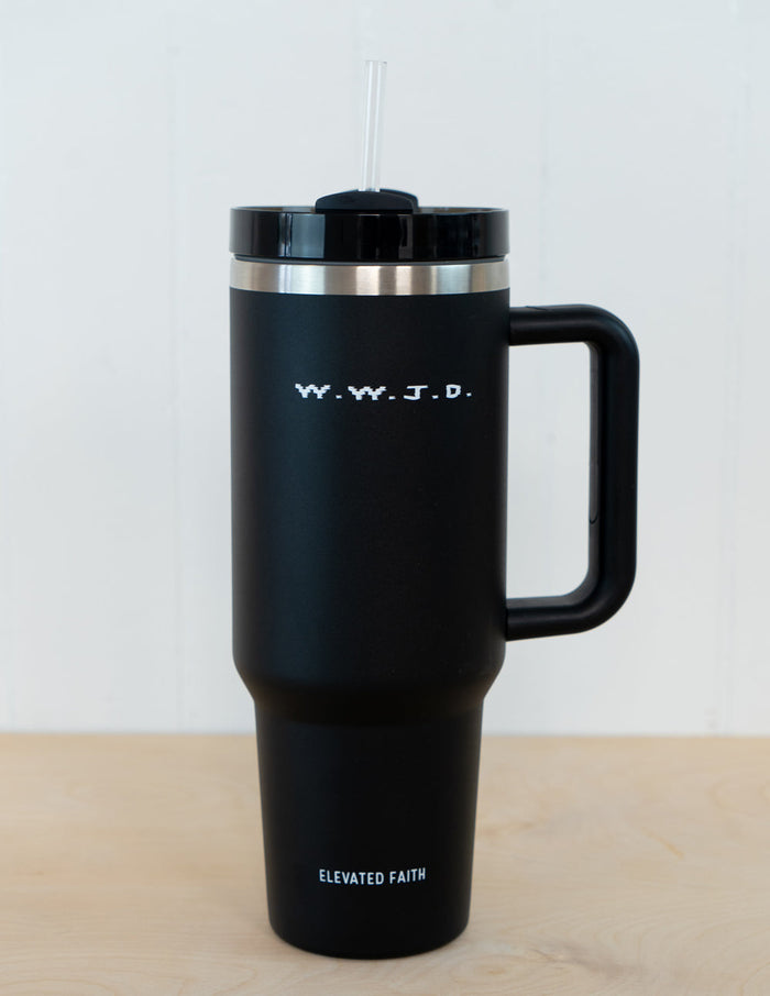 WWJD 40 oz Tumbler Elevated Faith