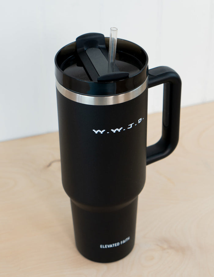 WWJD 40 oz Tumbler Elevated Faith
