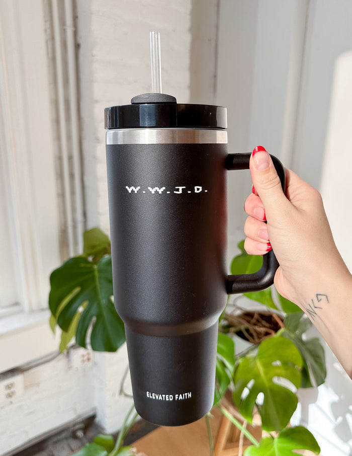 WWJD 40 oz Tumbler Elevated Faith