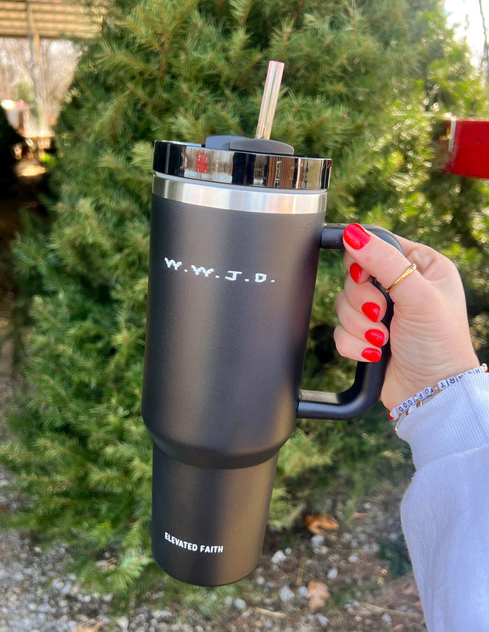 WWJD 40 oz Tumbler Elevated Faith