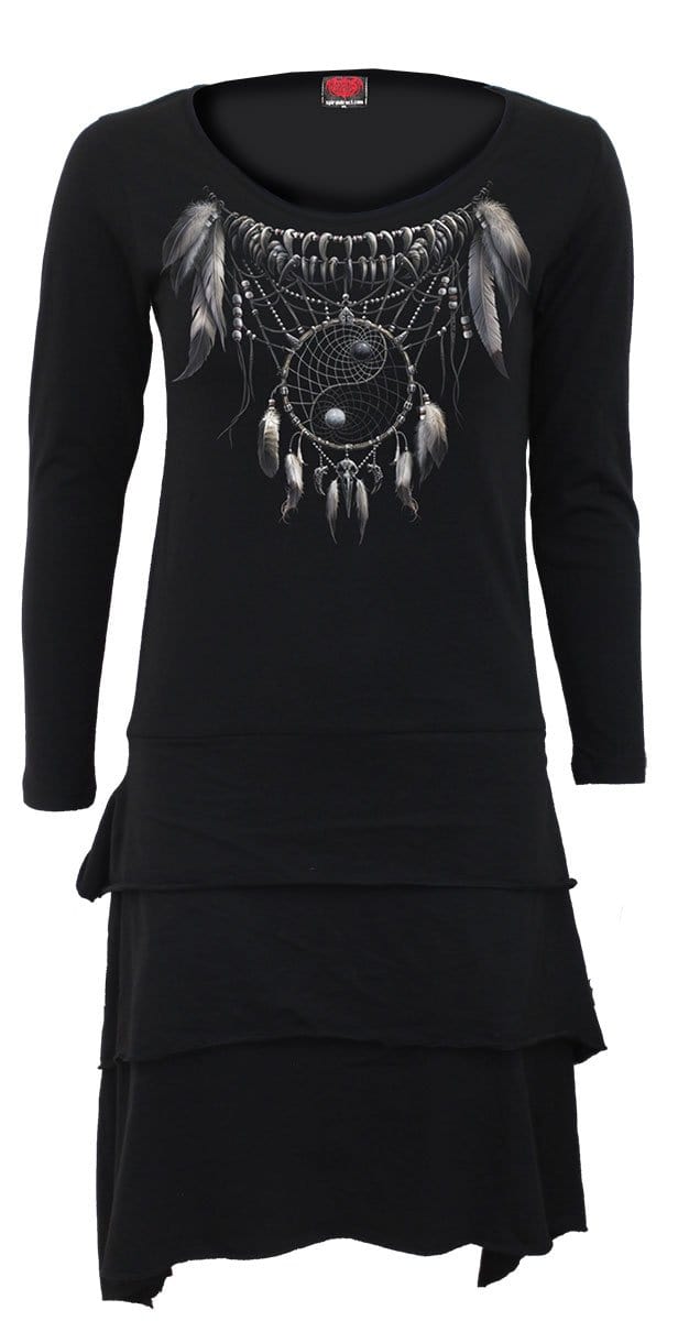 YIN YANG SPIRIT - Layered Skirt Dress Spiral USA