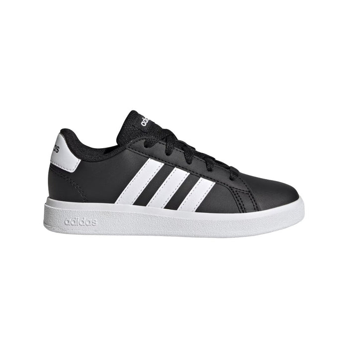 adidas Youth Grand Court 2.0 (Core Black / Cloud White / Core Black) runnwalk