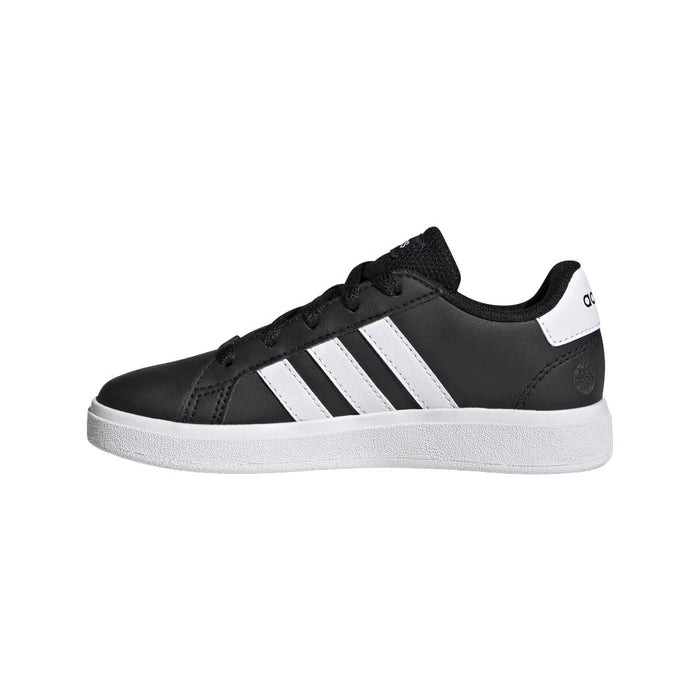 adidas Youth Grand Court 2.0 (Core Black / Cloud White / Core Black) runnwalk