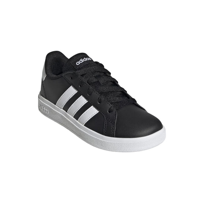 adidas Youth Grand Court 2.0 (Core Black / Cloud White / Core Black) runnwalk