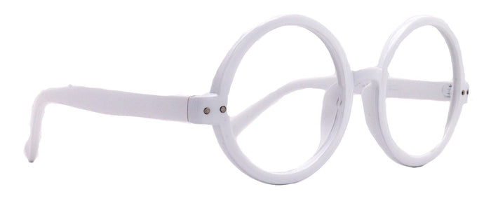 Zelda, (Reading Glasses) (Premium) Big True Round vintage (LWhite) X Large Eye, Oversize,  NY Fifth Avenue NY Fifth Avenue